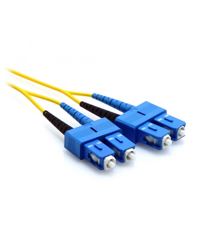 SC/SC Single Mode Dublex Fiber Optik Patch Kablo