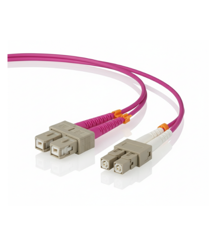 SC/LC Multi Mode OM4 Dublex Fiber Optik Patch Kablo