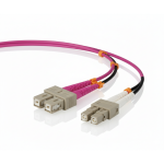 SC-SC Multi Mode OM4 Dublex Fiber Optik Patch Kablo