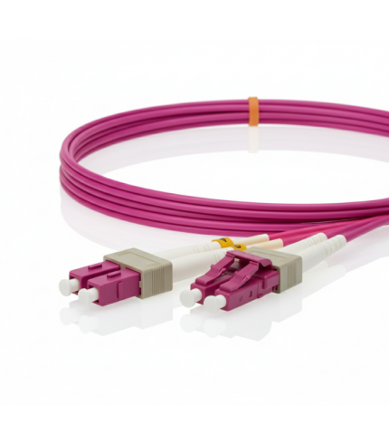 LC/LC Multi Mode OM4 Dublex Fiber Optik Patch Kablo